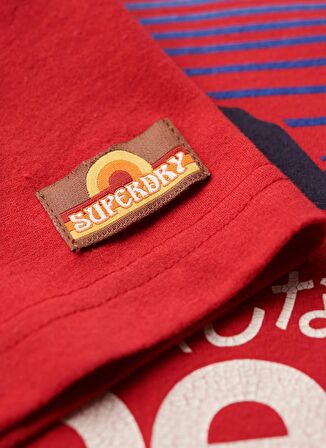 Superdry Bisiklet Yaka Baskılı Kırmızı Erkek T-Shirt M1011982A9QZ_GREAT OUTDOORS GRAPHIC