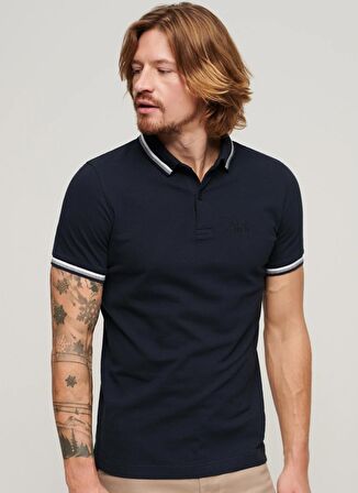 Superdry Düz Lacivert Erkek Polo T-Shirt M1110387A98T_SPORTSWEAR RELAXED TIP