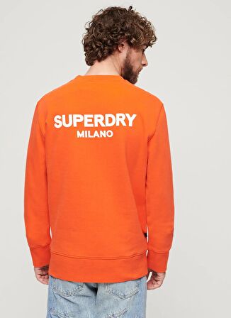 Superdry Bisiklet Yaka Turuncu Erkek Sweatshırt M2013527A2LN_LUXURY SPORT LOOSE FIT