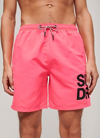 Superdry Pembe Erkek Şort Mayo M3010228AMBC_SPORTSWEAR LOGO 17 SW