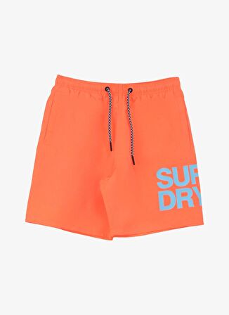 Superdry Turuncu Erkek Şort Mayo M3010228APY7_SPORTSWEAR LOGO 17 SW