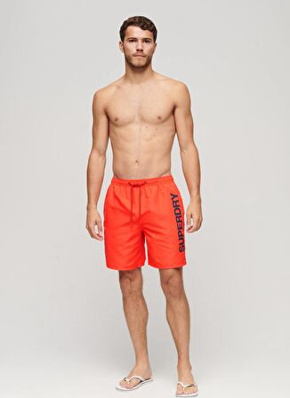 Superdry Turuncu Erkek Şort Mayo M3010236A2LN_SPORT GRAPHIC 17 SWIM