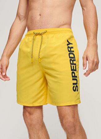 Superdry Sarı Erkek Şort Mayo M3010236ASWR_SPORT GRAPHIC 17 SWIM