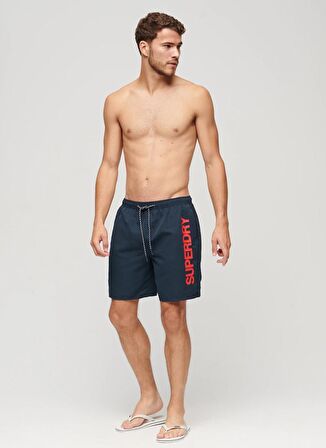 Superdry Lacivert Erkek Şort Mayo M3010236AZRN_SPORT GRAPHIC 17 SWIM