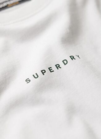 Superdry Bisiklet Yaka Baskılı Beyaz Erkek T-Shirt M6010803AT7X_MICRO LOGO GRAPHIC LOO