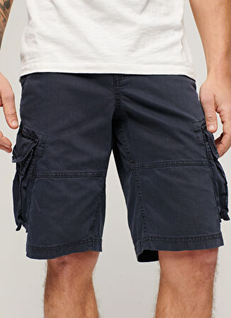 Lacivert Erkek Rahat Kalıp Şort M7110433A98T_CORE CARGO SHORT