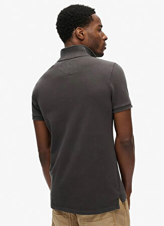 Superdry Polo Yaka Siyah Erkek T-Shirt M1110396A-AFB_VINTAGE ATHLETIC POLO