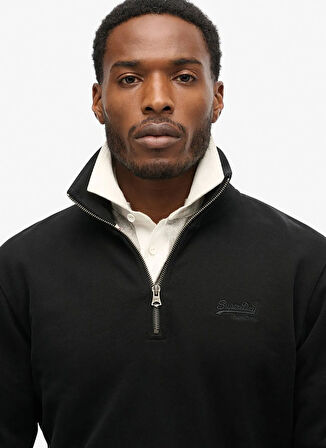 Superdry Dik Yaka Siyah Erkek Sweatshırt M2013750A-02A
