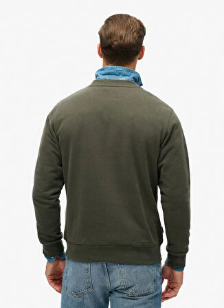 Superdry Bisiklet Yaka Koyu Yeşil Erkek Sweatshırt M2013751A3JZ_ESSENTIAL LOGO CREW SW