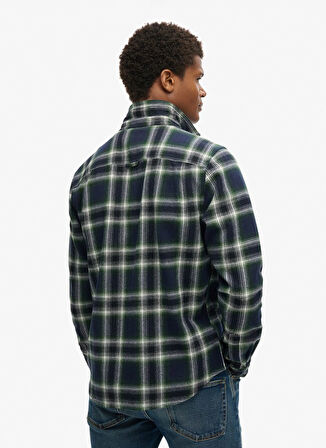 Superdry Normal Siyah Erkek Gömlek M4010651AB4L_VINTAGE CHECK OVERSHIR