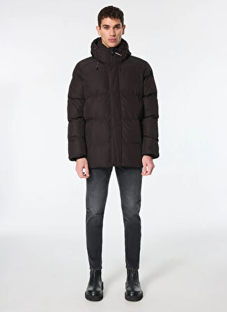 Superdry Siyah Erkek Mont M5011901A02A_HOODED 5 BAFFLE SPORTS
