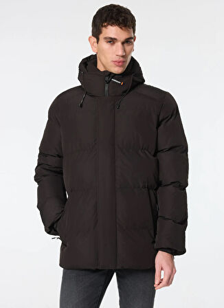 Superdry Siyah Erkek Mont M5011901A02A_HOODED 5 BAFFLE SPORTS