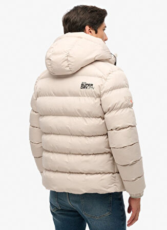 Superdry Gri Erkek Mont M5011905A7MO_HOODED SPORTS PUFFER J