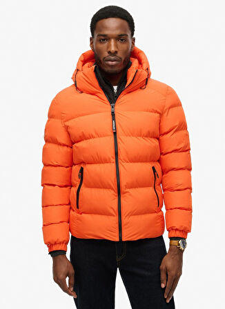 Superdry Turuncu Erkek Mont M5011905AWZT_HOODED SPORTS PUFFER J