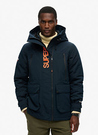 Superdry Lacivert Erkek Mont M5011922A98T_HOOD ULTIMATE EMB WIND