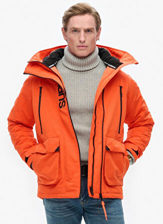 Superdry Turuncu Erkek Mont M5011922AWZT_HOOD ULTIMATE EMB WIND