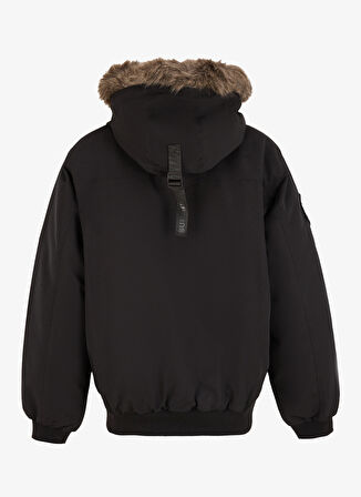 Superdry Siyah Erkek Mont M5011930A12A_EVEREST FAUX FUR BOMBE