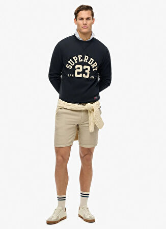 Superdry Bisiklet Yaka Lacivert Erkek Sweatshırt M2014012A-98T