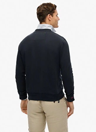 Superdry Bisiklet Yaka Lacivert Erkek Sweatshırt M2014012A-98T