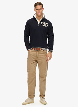 Superdry Gömlek Yaka Lacivert Erkek Sweatshırt M2014088A-98T