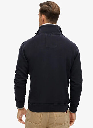 Superdry Gömlek Yaka Lacivert Erkek Sweatshırt M2014088A-98T