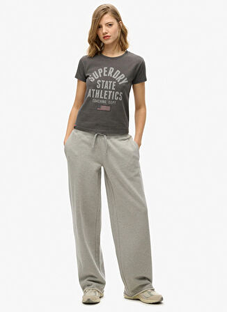 Superdry Bisiklet Yaka Gri Kadın T-Shirt W1011604A