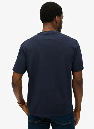 Superdry Bisiklet Yaka Lacivert Erkek T-Shirt M1012176A-D9I_ATHLETIC ESS TEE