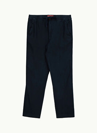 Superdry Lastikli Bel Regular Fit Lacivert Erkek Chino Pantolon MERCHANT LINEN PANT
