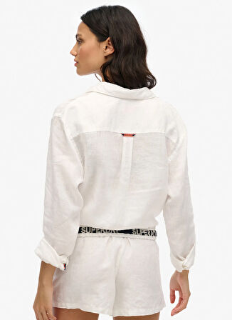Superdry Normal Bel Normal Beyaz Kadın Şort W7110450A