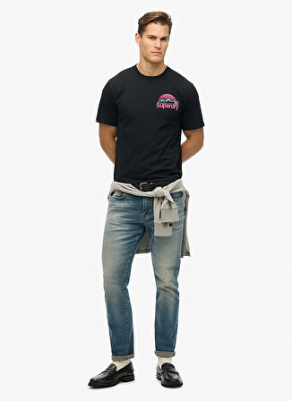 Superdry Bisiklet Yaka Siyah Erkek T-Shirt M1012175A-02A_CL GREAT OUTDOORS CHE