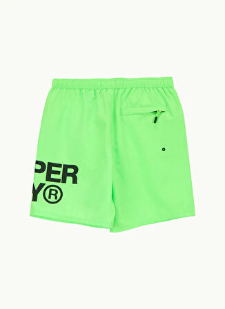 Superdry Yeşil Erkek Şort Mayo SPORTSWEAR LOGO 17 SWIM SHORT