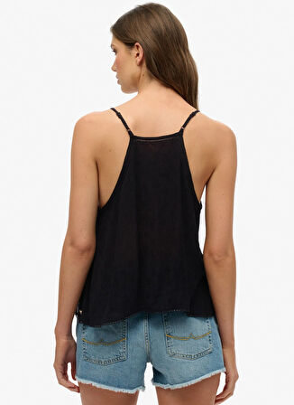 Superdry U Yaka Siyah Kadın Bluz W6011647A