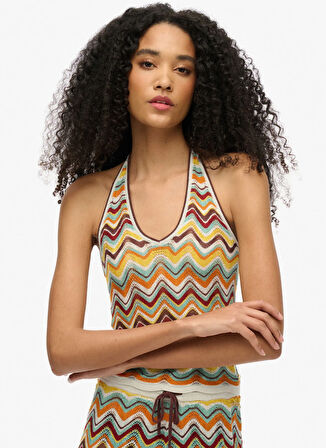 Superdry V Yaka Sarı Kadın Bluz W6012004A