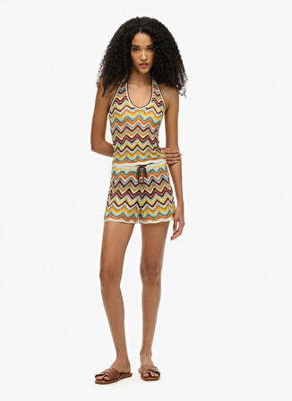 Superdry V Yaka Sarı Kadın Bluz W6012004A