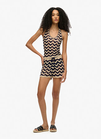 Superdry V Yaka Lacivert Kadın Bluz W6012004A