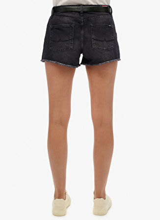 Superdry Normal Bel Normal Siyah Kadın Denim Şort W7110448A