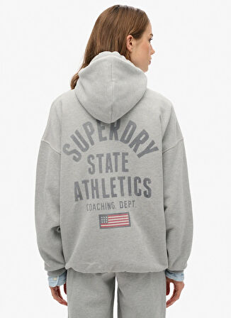 Superdry Kapüşon Yaka Koyu Antrasit Kadın Sweatshırt W2012448A