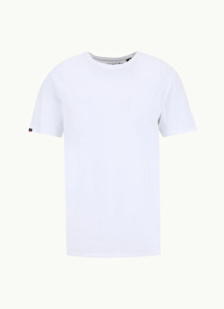 Superdry Bisiklet Yaka Düz Beyaz Erkek T-Shirt CLASSIC ESSENTIAL TEE
