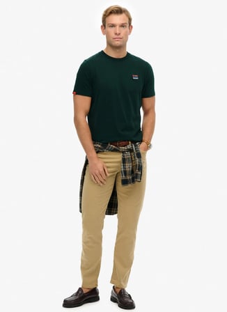Superdry Lacivert Erkek Logo Baskılı T-Shirt