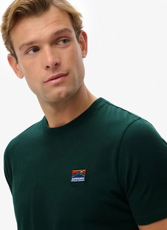 Superdry Lacivert Erkek Logo Baskılı T-Shirt