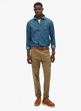 Superdry Normal Bel Regular Fit Kahve Erkek Chino Pantolon M7011414A-9VF