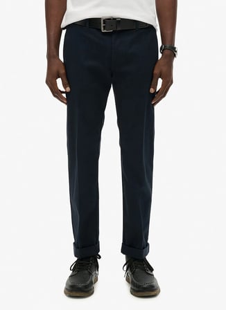Superdry Chino Pantolon, 30-30, Lacivert