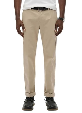 Superdry Chino Pantol, 30-30, Açık Kahve