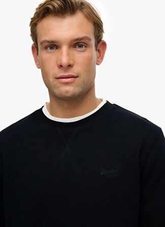 Superdry Bisiklet Yaka Siyah Erkek Sweatshırt M2013751A-02A