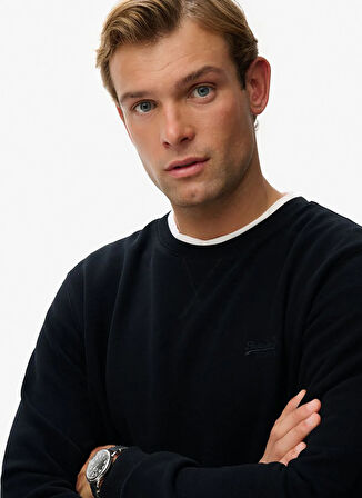 Superdry Bisiklet Yaka Siyah Erkek Sweatshırt M2013751A-02A