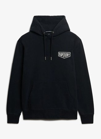 Superdry Kapüşon Yaka Siyah Erkek Sweatshırt M2014295A-02A