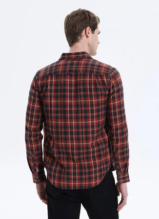 Superdry Kırmızı Erkek Regular Fit Kareli Gömlek M4011047A-H8O