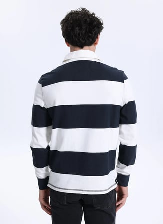 Superdry Gömlek Yaka Çizgili Haki Erkek T-Shirt M6010909A-H2Q