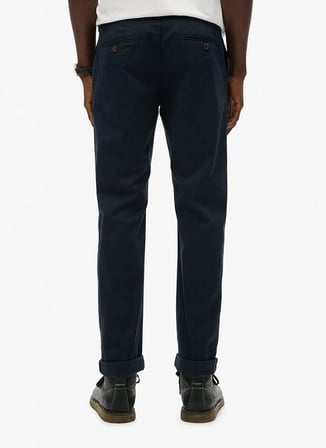 Superdry Chino Pantolon, 30-30, Lacivert
