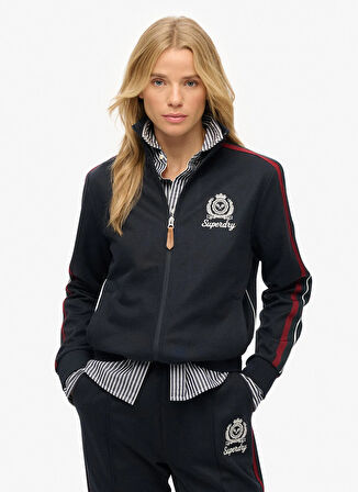 Superdry Fermuarlı Yaka Lacivert Kadın Sweatshırt W2012384A